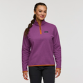Envo Fleece Quarter-Zip Pullover - Women's, Heather Mauve, Model London