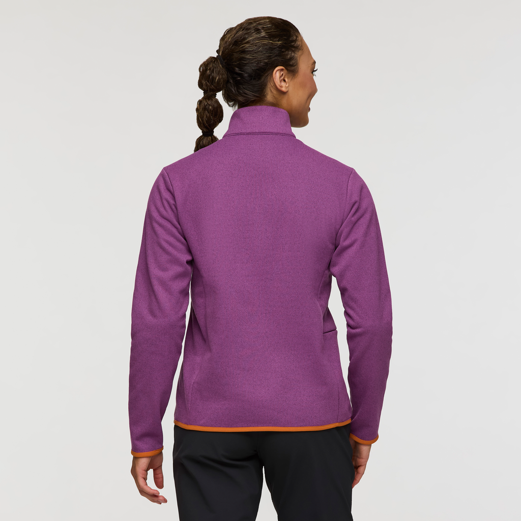 Envo Fleece Quarter-Zip Pullover - Women's, Heather Mauve, Model London