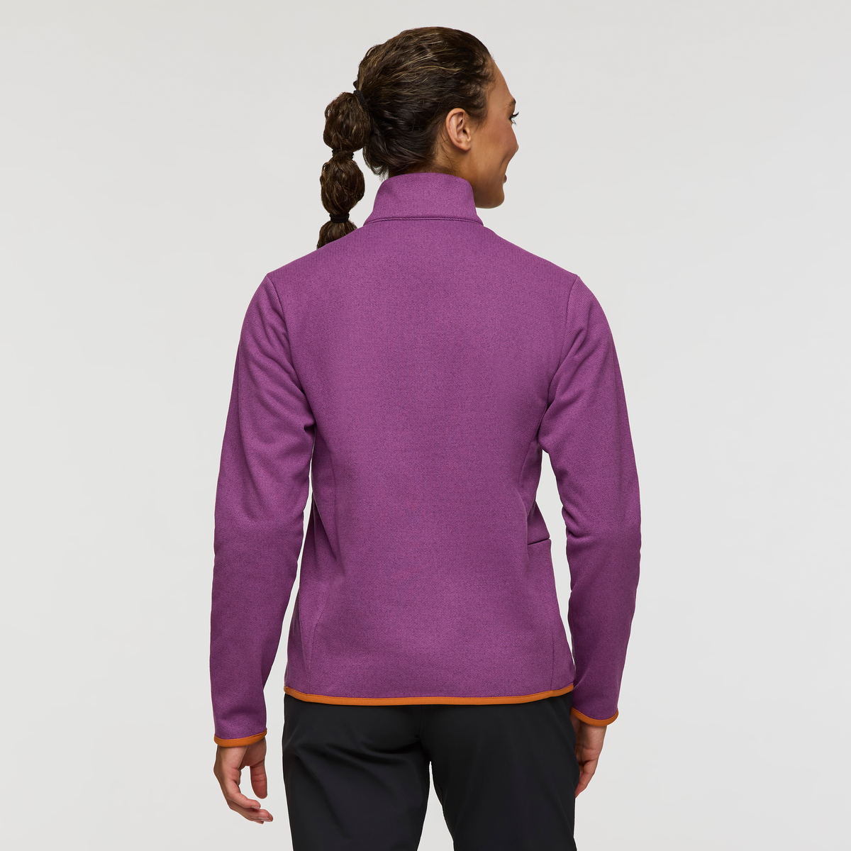 Envo Fleece Quarter-Zip Pullover - Women's, Heather Mauve, Model London