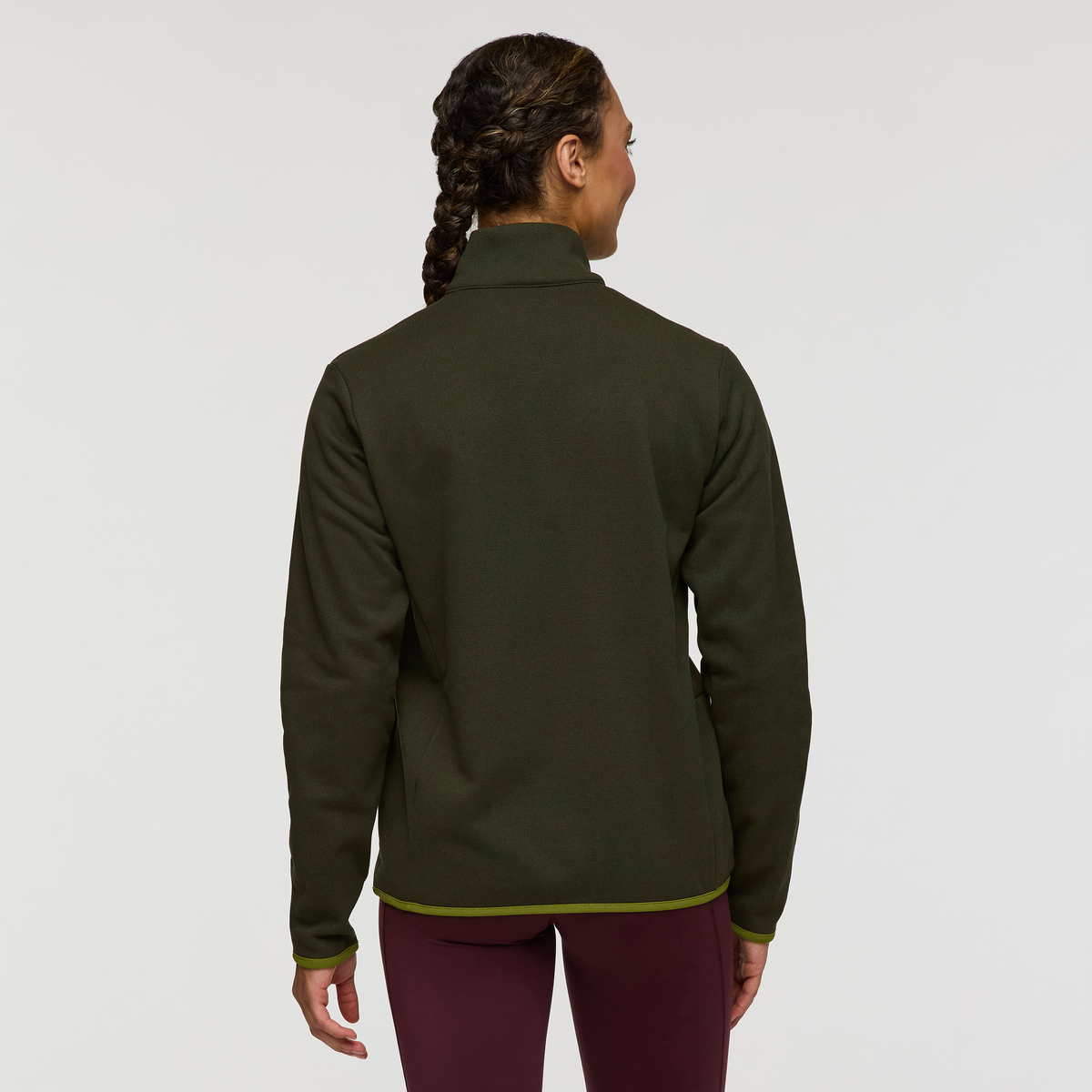 Envo Fleece Quarter-Zip Pullover - Women's, Heather Woods, Model London