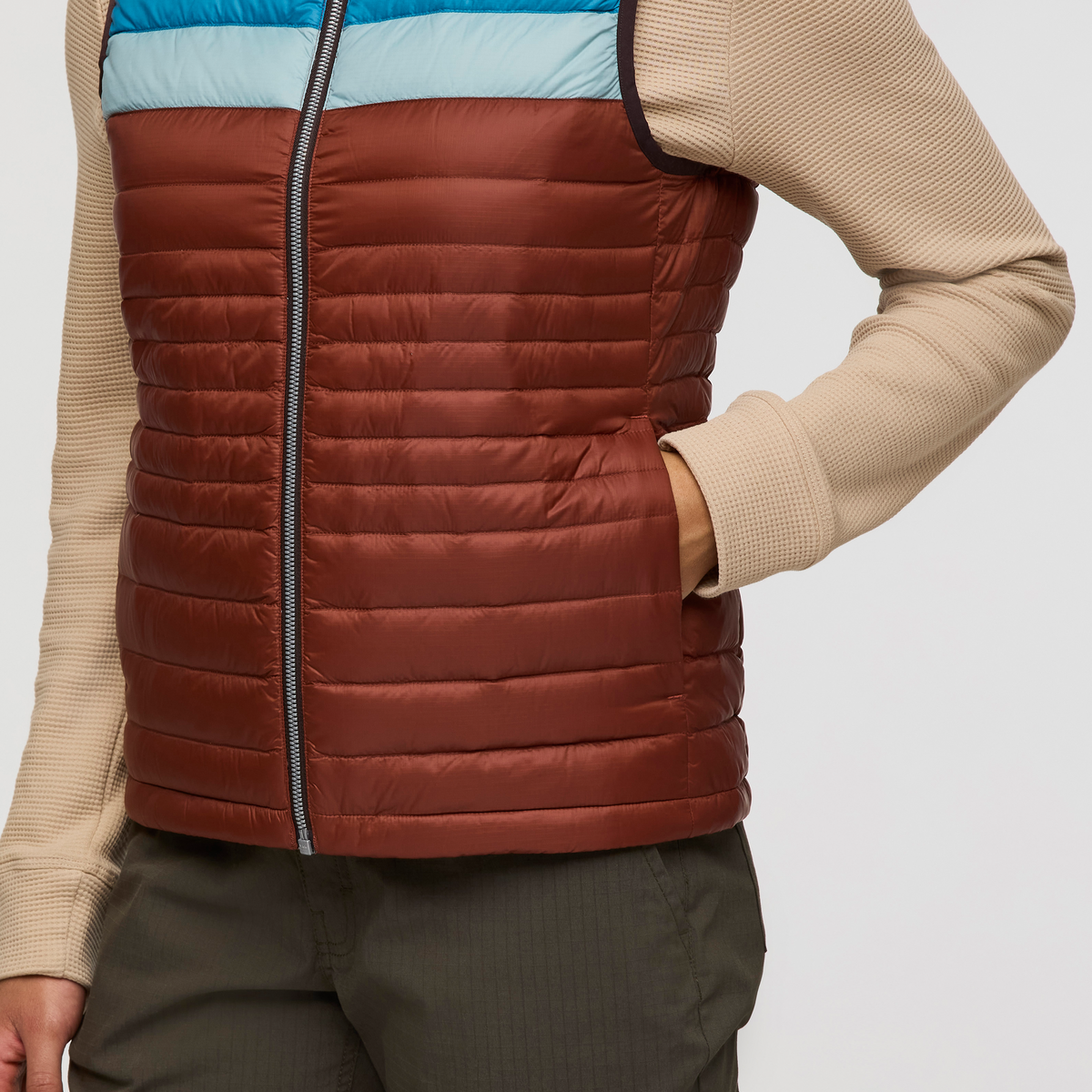 Fuego Down Vest - Women's, Coffee/Rusty, Model London