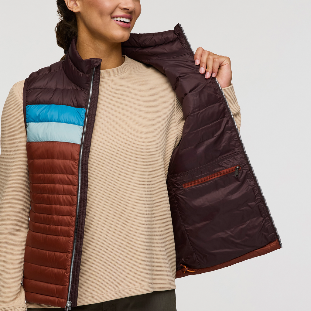 Fuego Down Vest - Women's, Coffee/Rusty, Model London