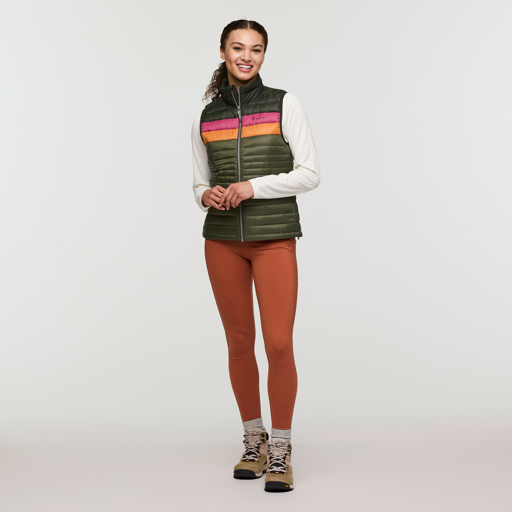 Fuego Down Vest - Women's, Woods/Fatigue, Model London