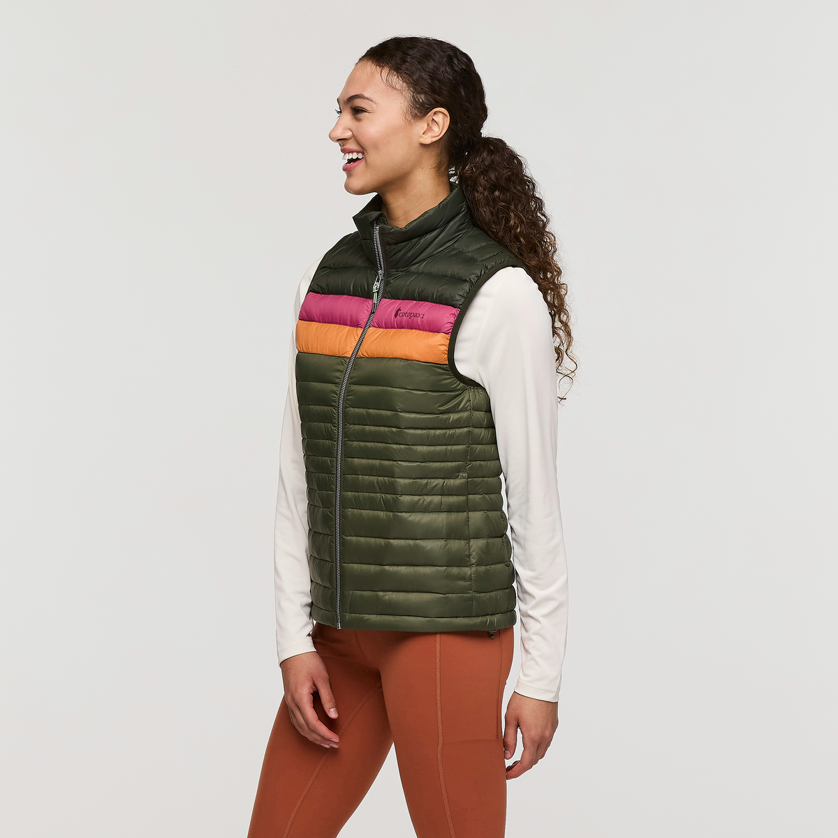 Fuego Down Vest - Women's, Woods/Fatigue, Model London