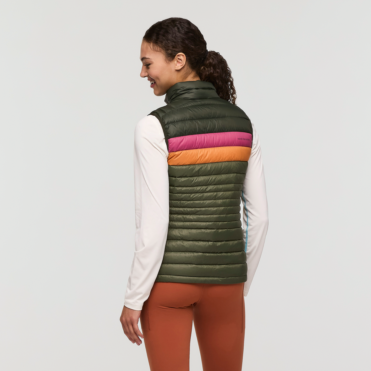 Fuego Down Vest - Women's, Woods/Fatigue, Model London