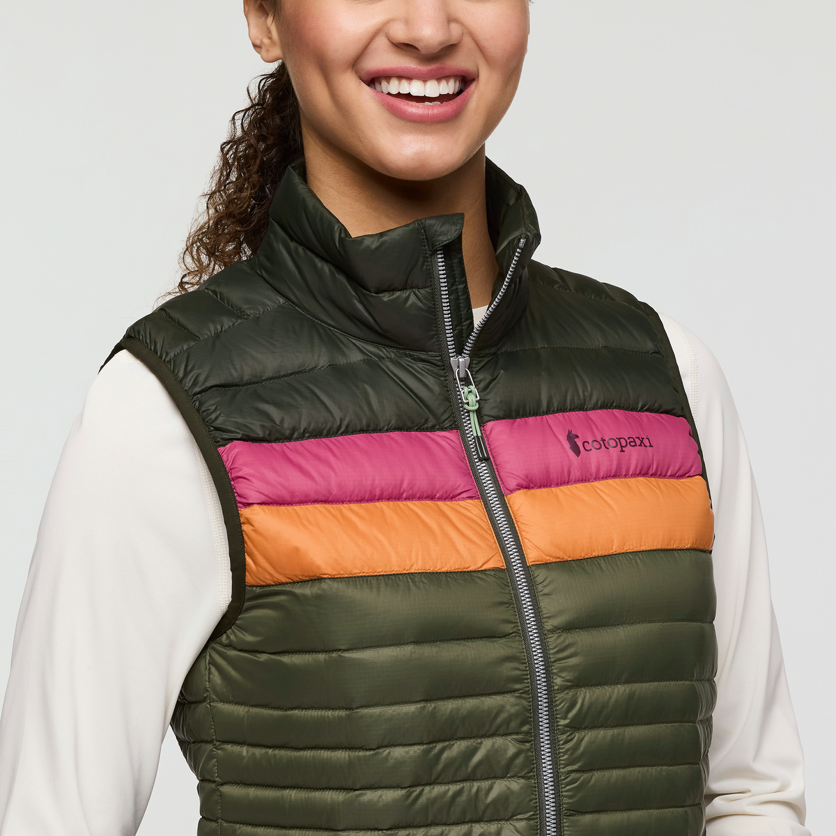 Fuego Down Vest - Women's, Woods/Fatigue, Model London