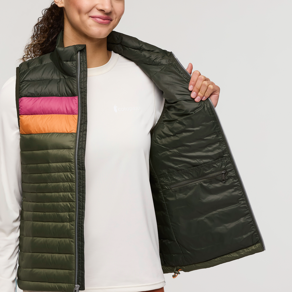 Fuego Down Vest - Women's, Woods/Fatigue, Model London