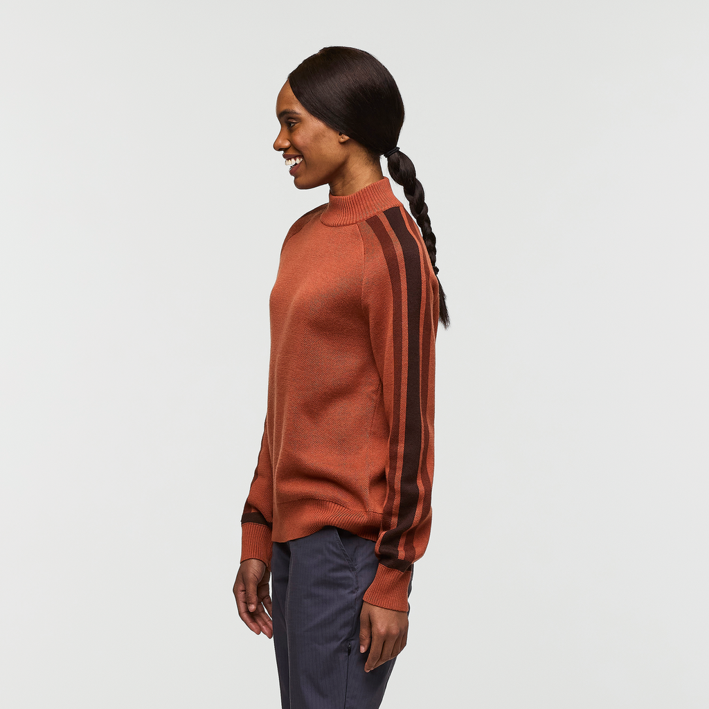 Libre Mock Sweater - Women's, Faded Brick, Model Sydney