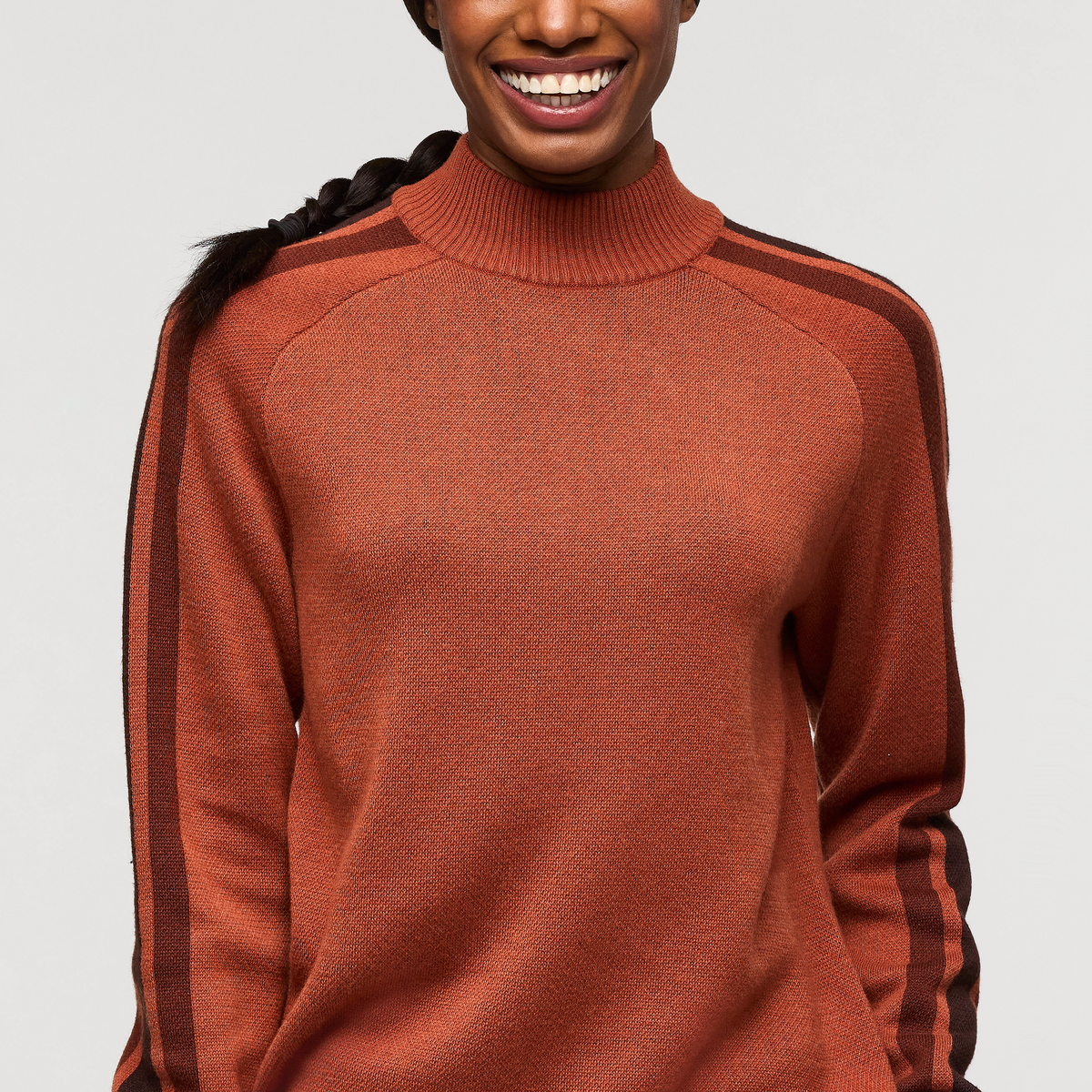 Libre Mock Sweater - Women's, Faded Brick, Model Sydney