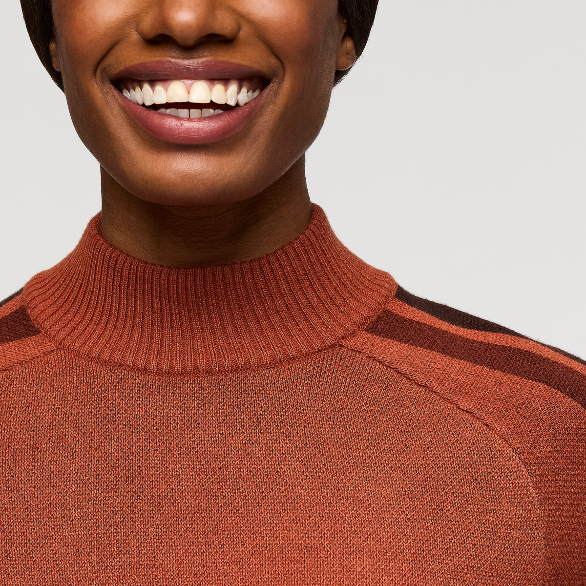 Libre Mock Sweater - Women's, Faded Brick, Model Sydney