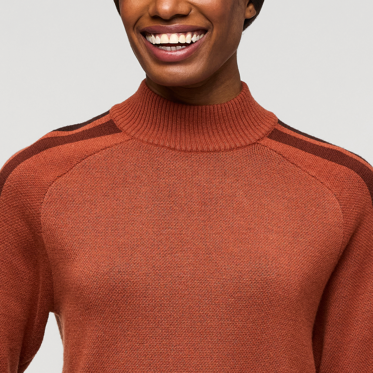 Libre Mock Sweater - Women's, Faded Brick, Model Sydney