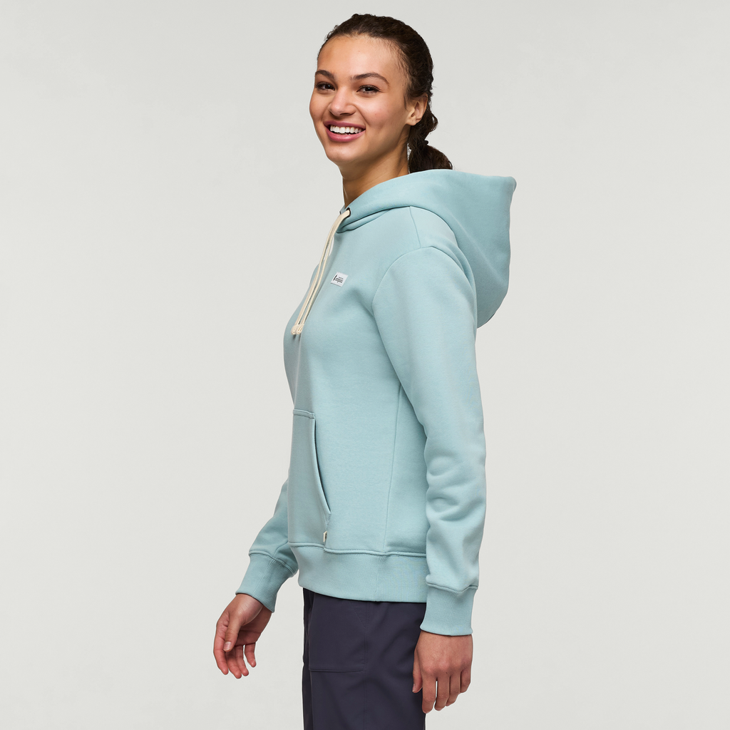 Llama Patch Pullover Hoodie - Women's, Sea Spray, Model London