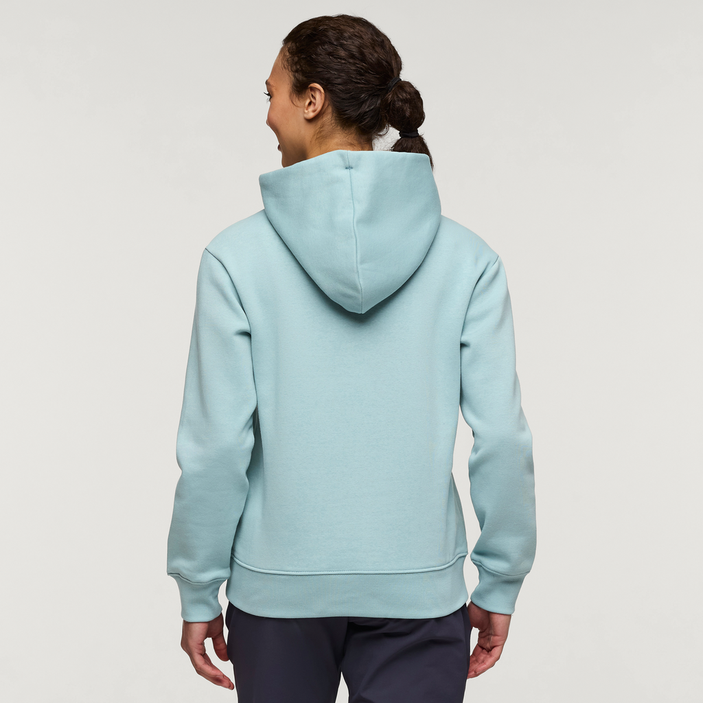 Llama Patch Pullover Hoodie - Women's, Sea Spray, Model London
