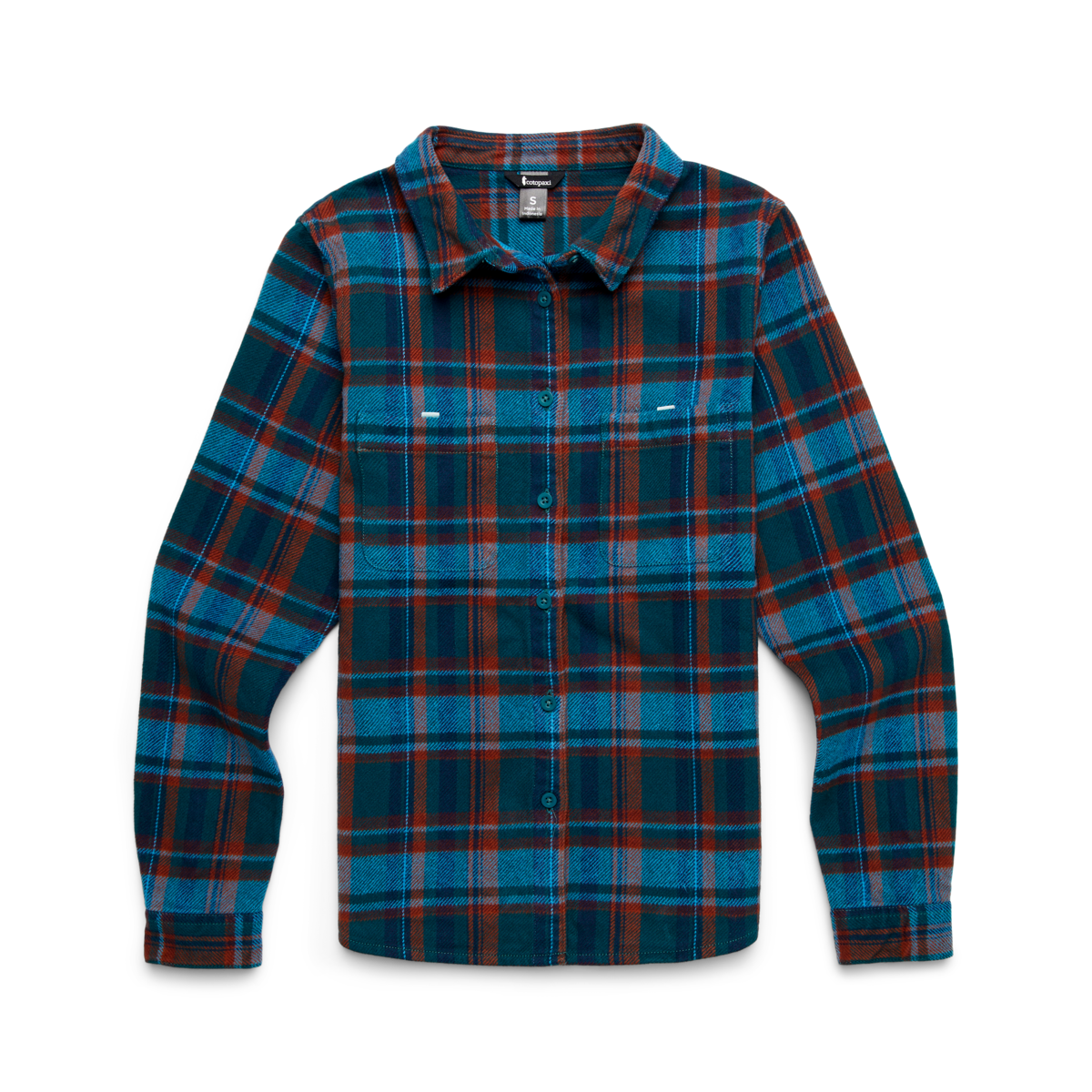 Mero Organic Flannel Shirt - Women's, Abyss Plaid