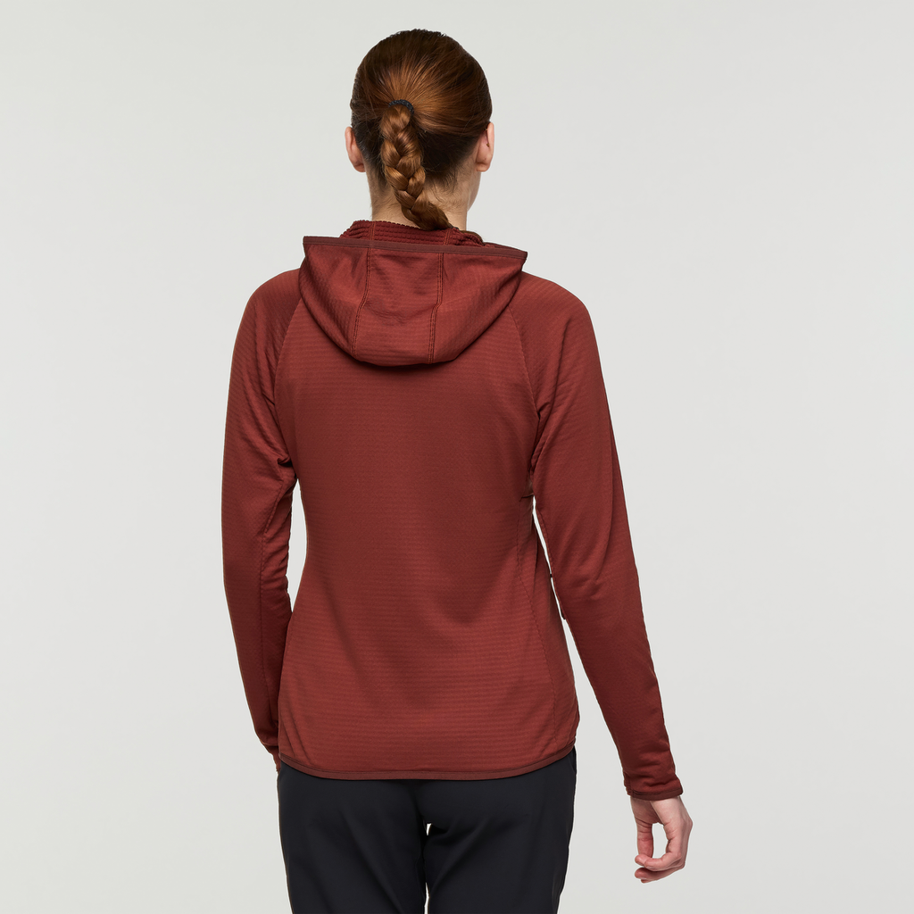 Otero Fleece Full-Zip Hooded Jacket - Women's, Rusty, Model Kathleen