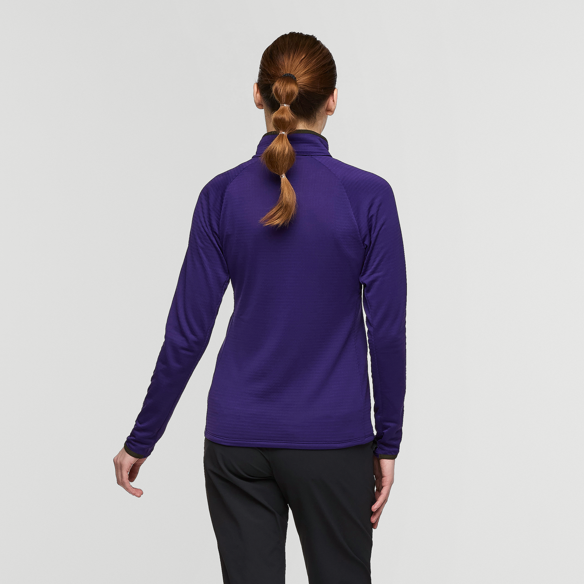 Otero Fleece Half-Zip Pullover - Women's, Black Violet, Model Kathleen