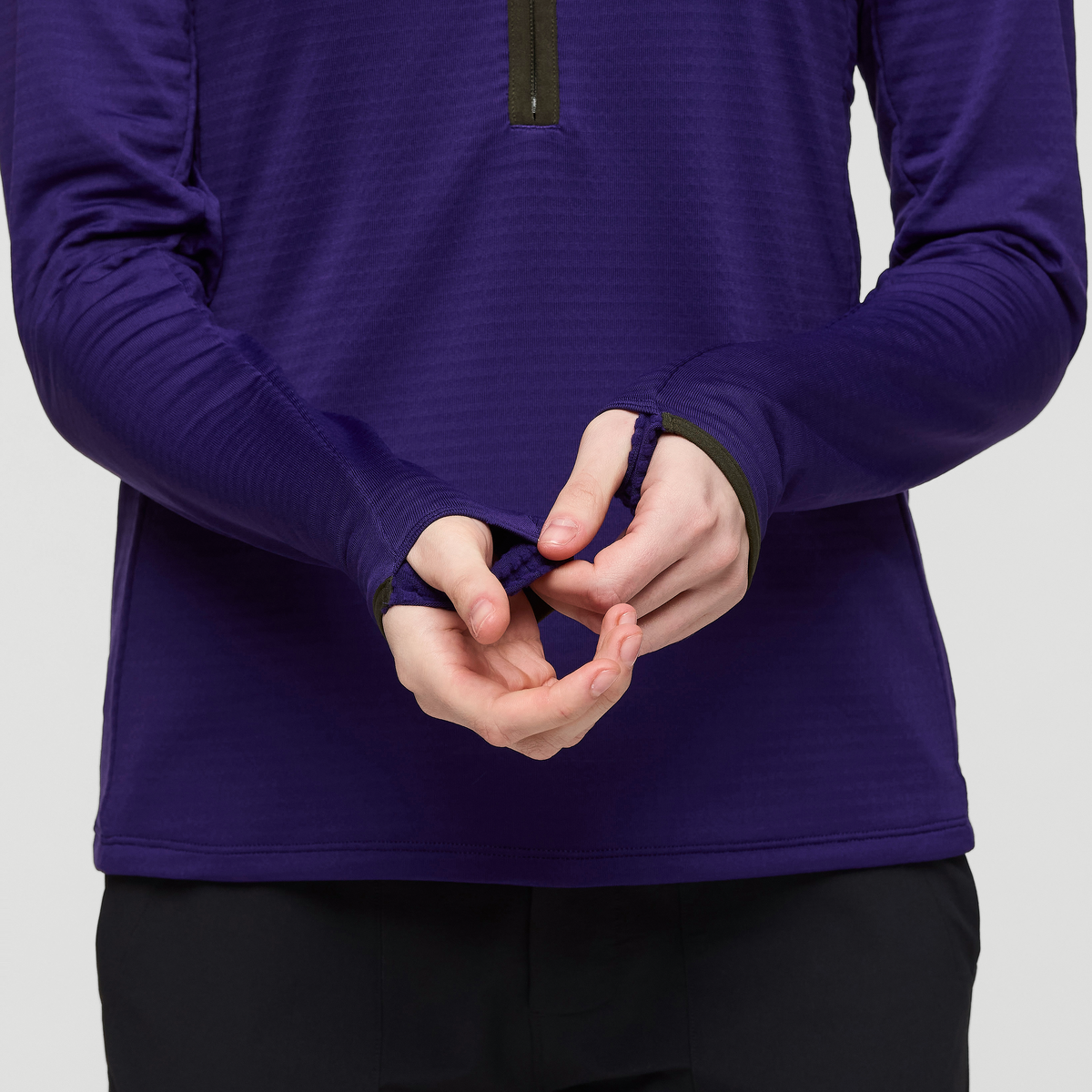 Otero Fleece Half-Zip Pullover - Women's, Black Violet, Model Kathleen