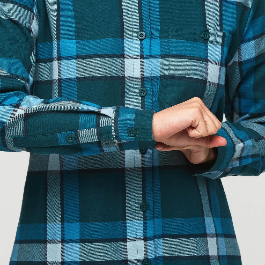 Quedo Flannel Shirt - Women's, Abyss Plaid, Model London