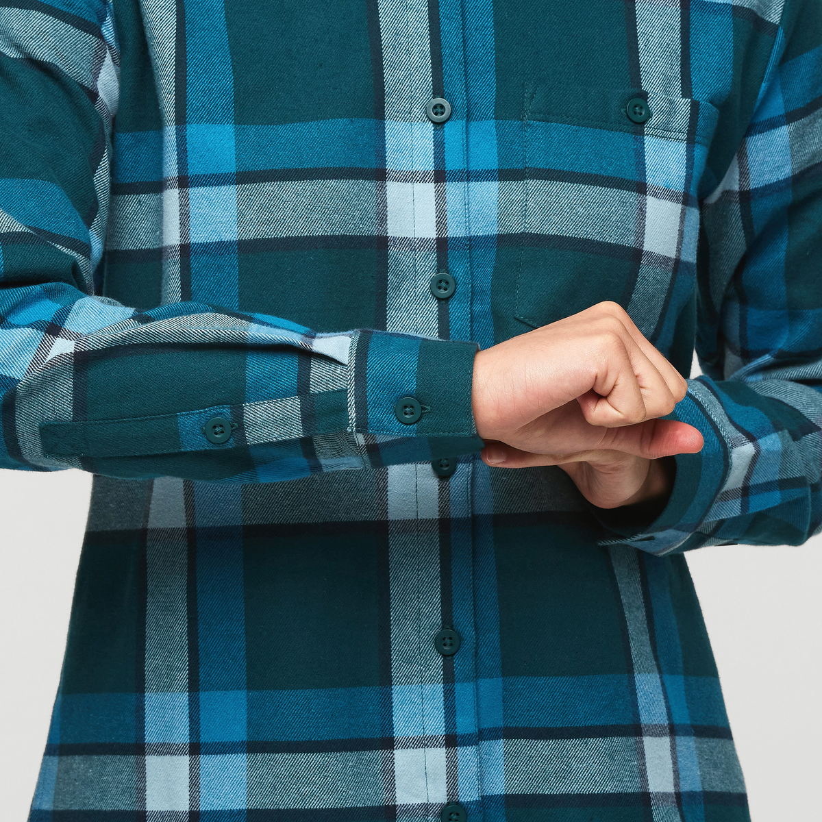 Quedo Flannel Shirt - Women's, Abyss Plaid, Model London