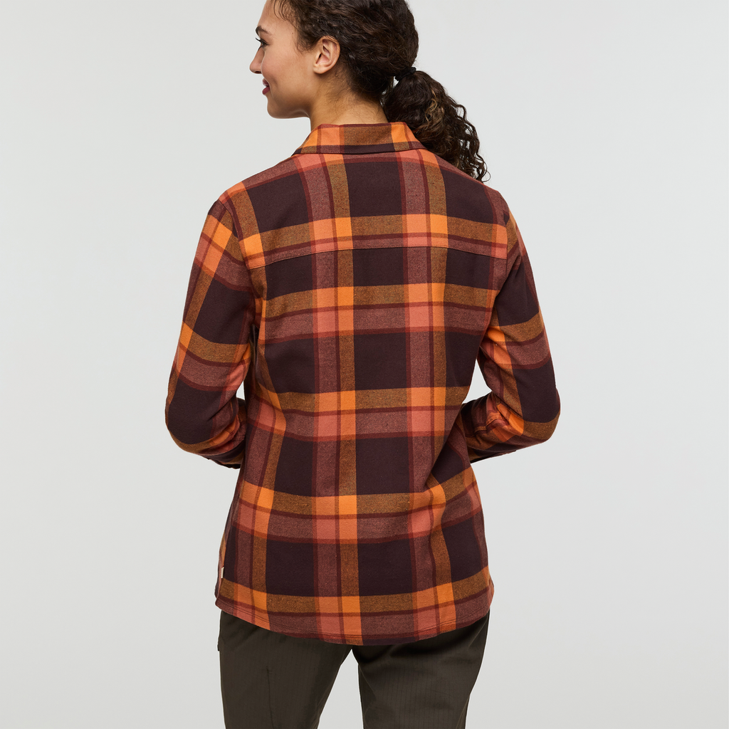 Quedo Flannel Shirt - Women's, Chestnut Plaid, Model London