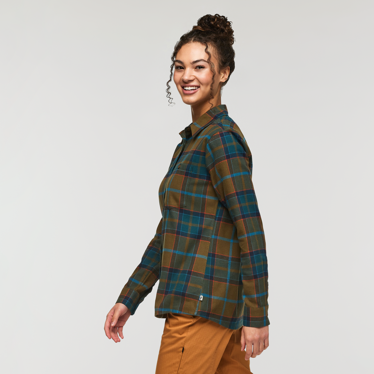 Quedo Flannel Shirt - Women's, Live Oak Plaid, Model London