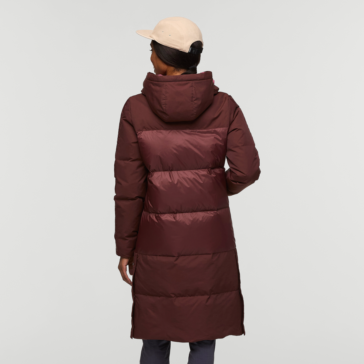 Solazo Down Parka - Women's, Chestnut, Model Sydney