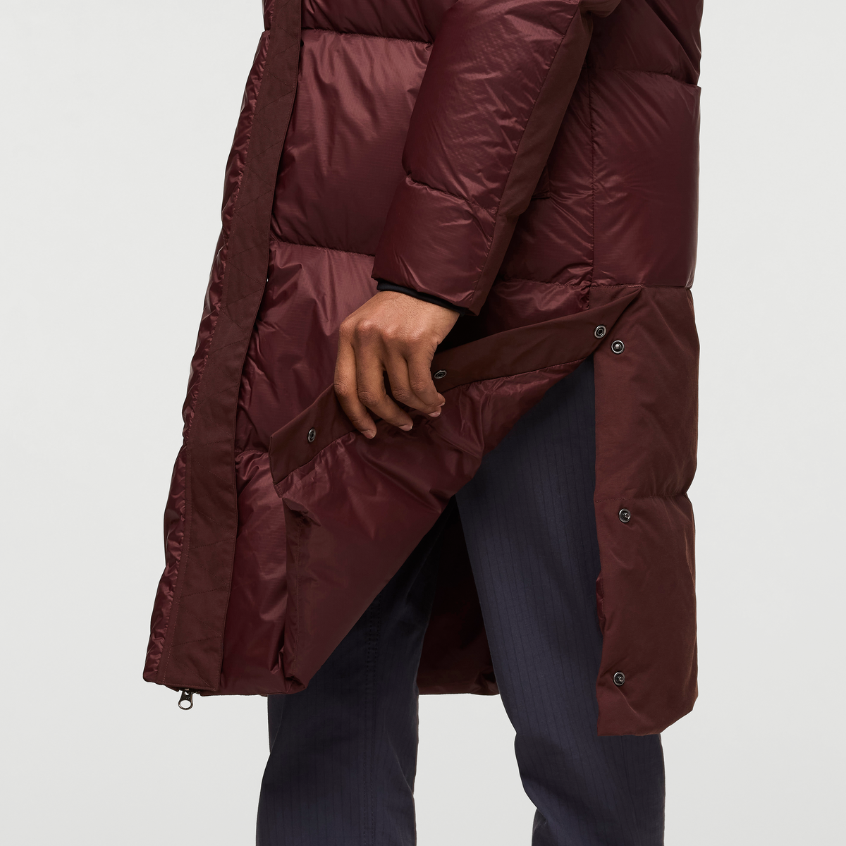 Solazo Down Parka - Women's, Chestnut, Model Sydney