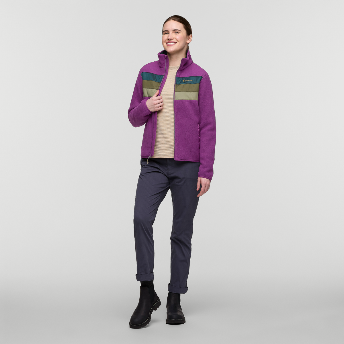 Teca Fleece Full-Zip Jacket - Women's, Amazonia, Model Kathleen