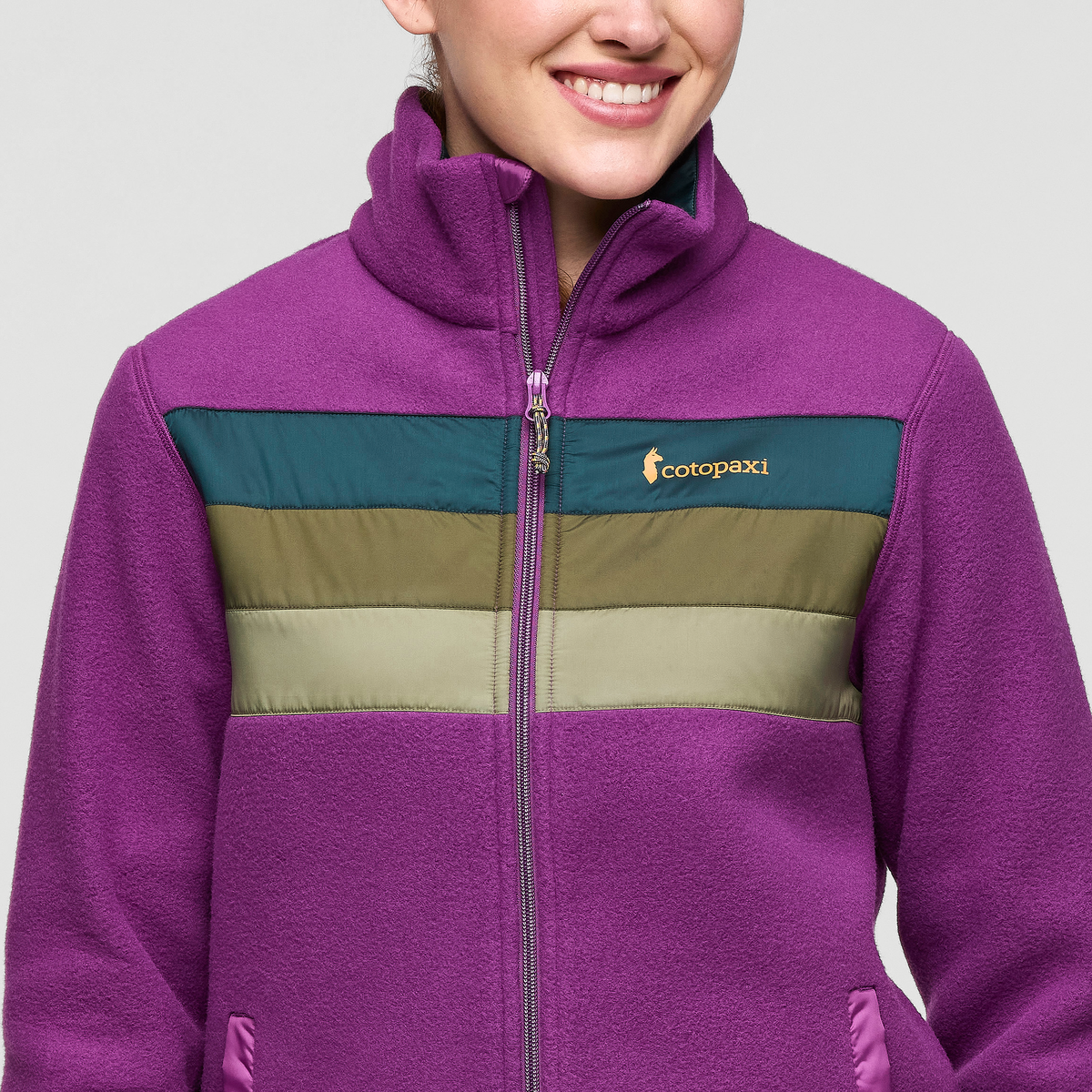 Teca Fleece Full-Zip Jacket - Women's, Amazonia, Model Kathleen