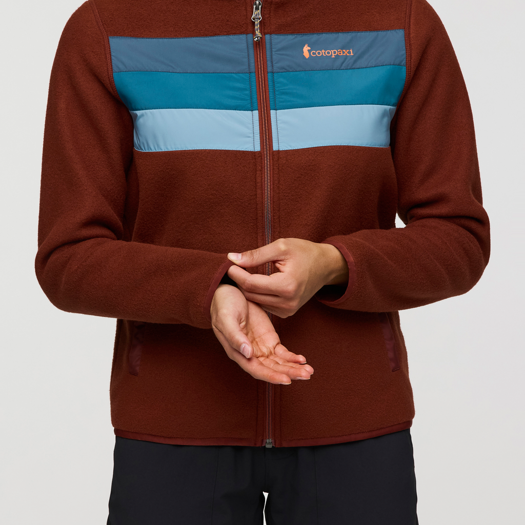 Teca Fleece Full-Zip Jacket - Women's, Copper Coast, Model London