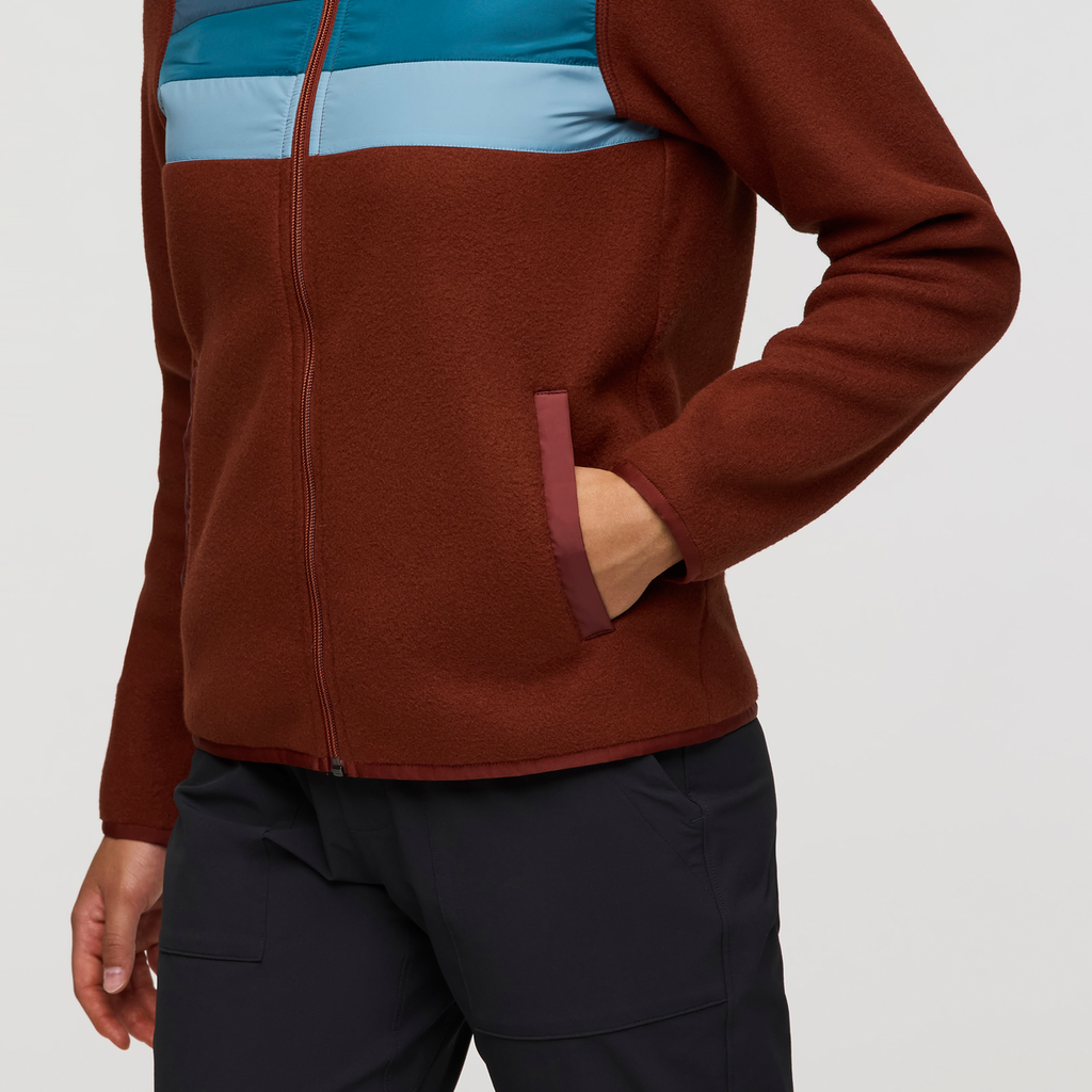 Teca Fleece Full-Zip Jacket - Women's, Copper Coast, Model London