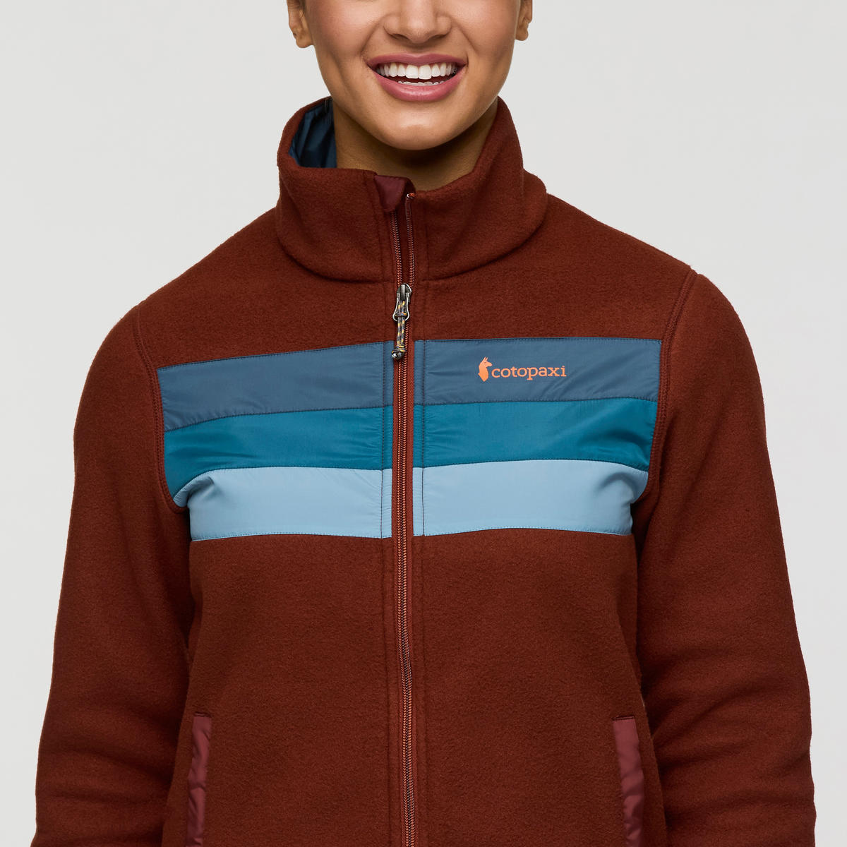 Teca Fleece Full-Zip Jacket - Women's, Copper Coast, Model London