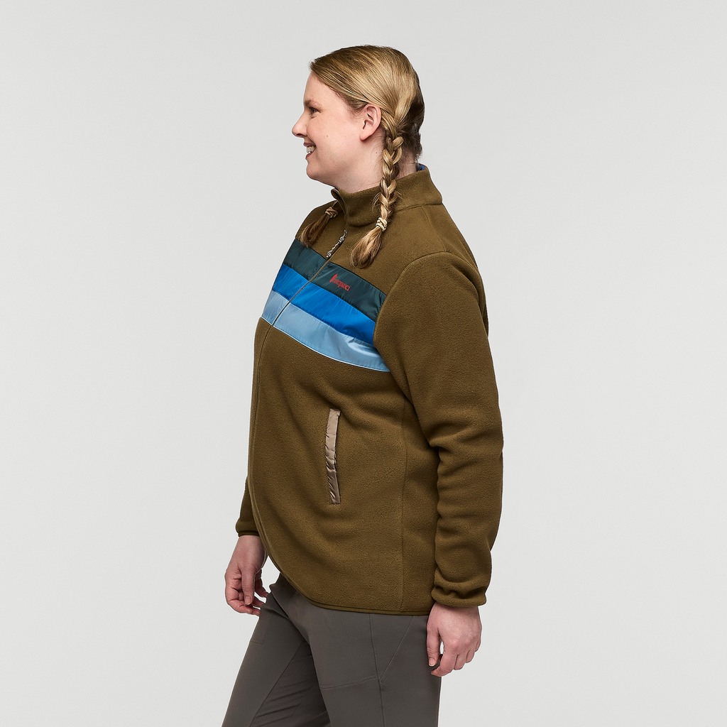 Teca Fleece Full-Zip Jacket - Women's, Footprints, Model Nicole