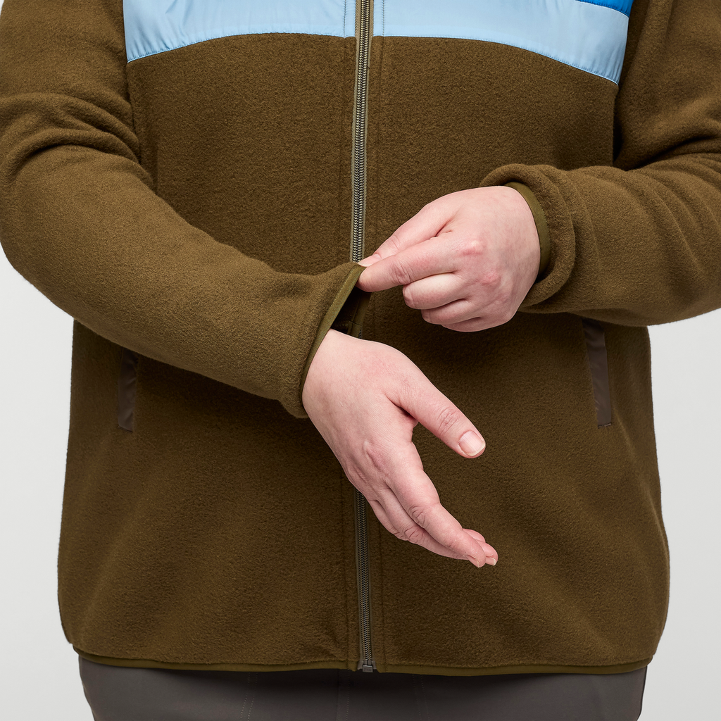 Teca Fleece Full-Zip Jacket - Women's, Footprints, Model Nicole