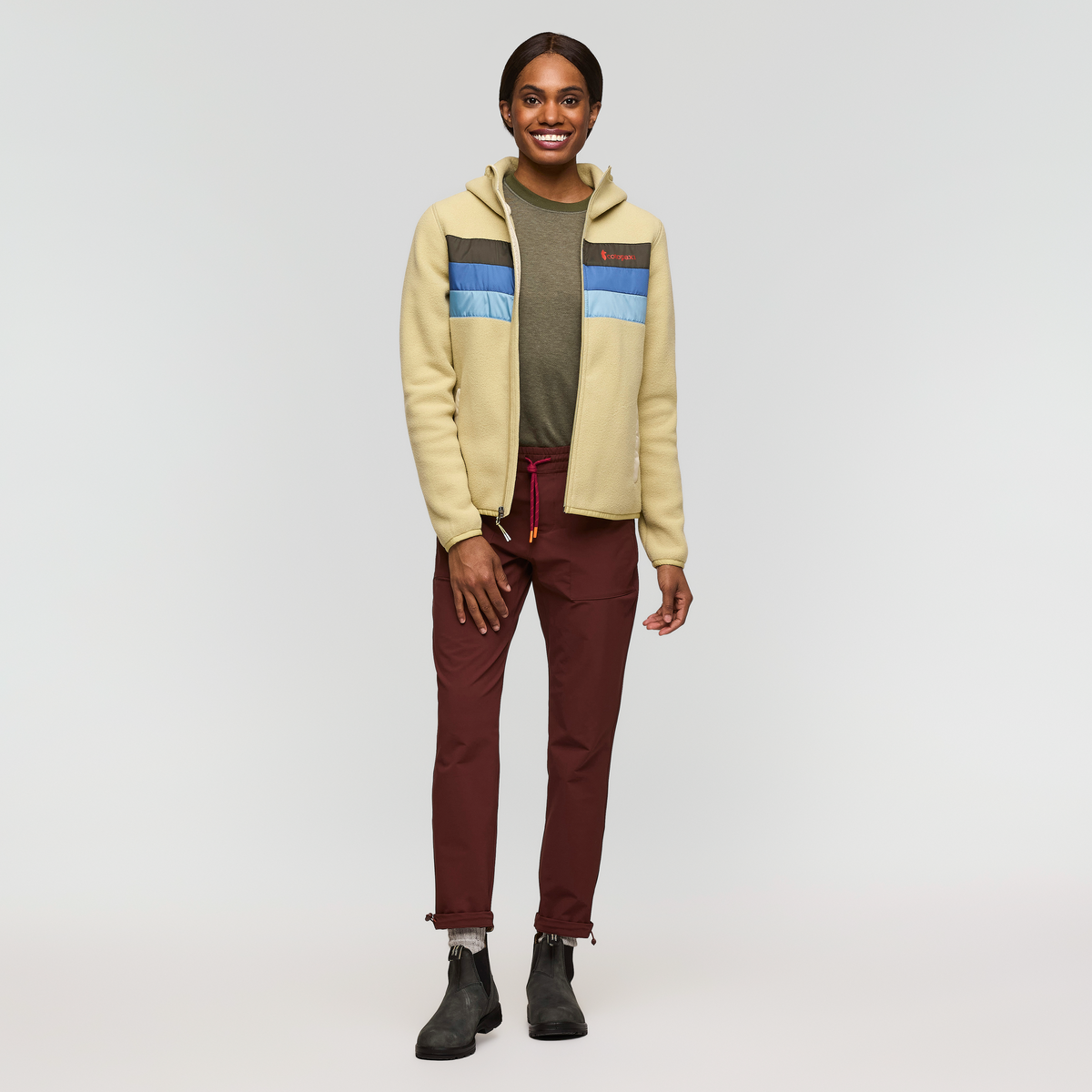 Teca Fleece Hooded Full-Zip Jacket - Women's, A La Playa, Model Sydney