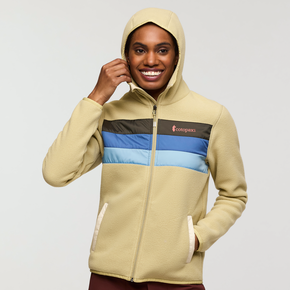 Teca Fleece Hooded Full-Zip Jacket - Women's, A La Playa, Model Sydney