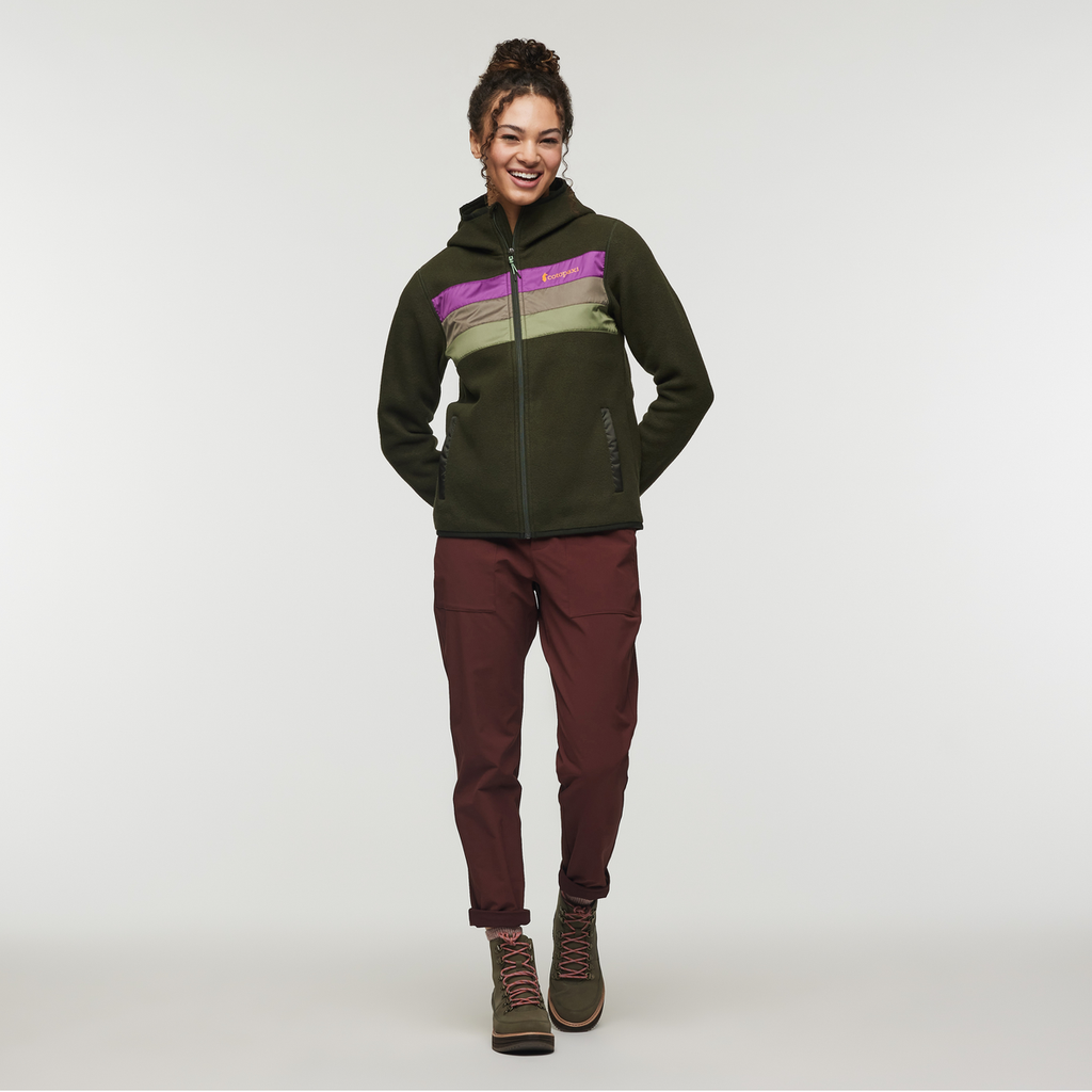 Teca Fleece Hooded Full-Zip Jacket - Women's, Woodland Fairy, Model London