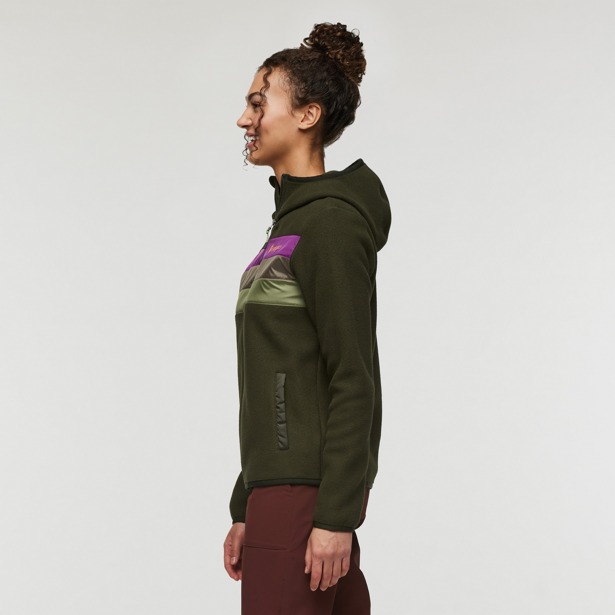 Teca Fleece Hooded Full-Zip Jacket - Women's, Woodland Fairy, Model London