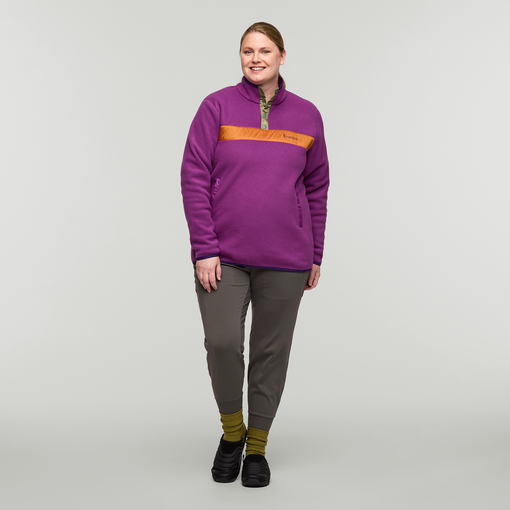 Teca Fleece Pullover - Women's, Birds of Paradise, Model Nicole