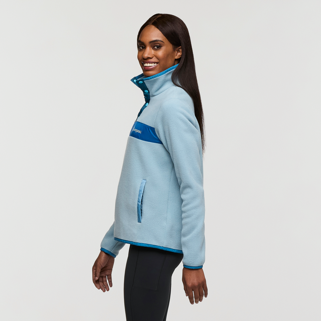 Teca Fleece Pullover - Women's, Whale Song, Model Sydney