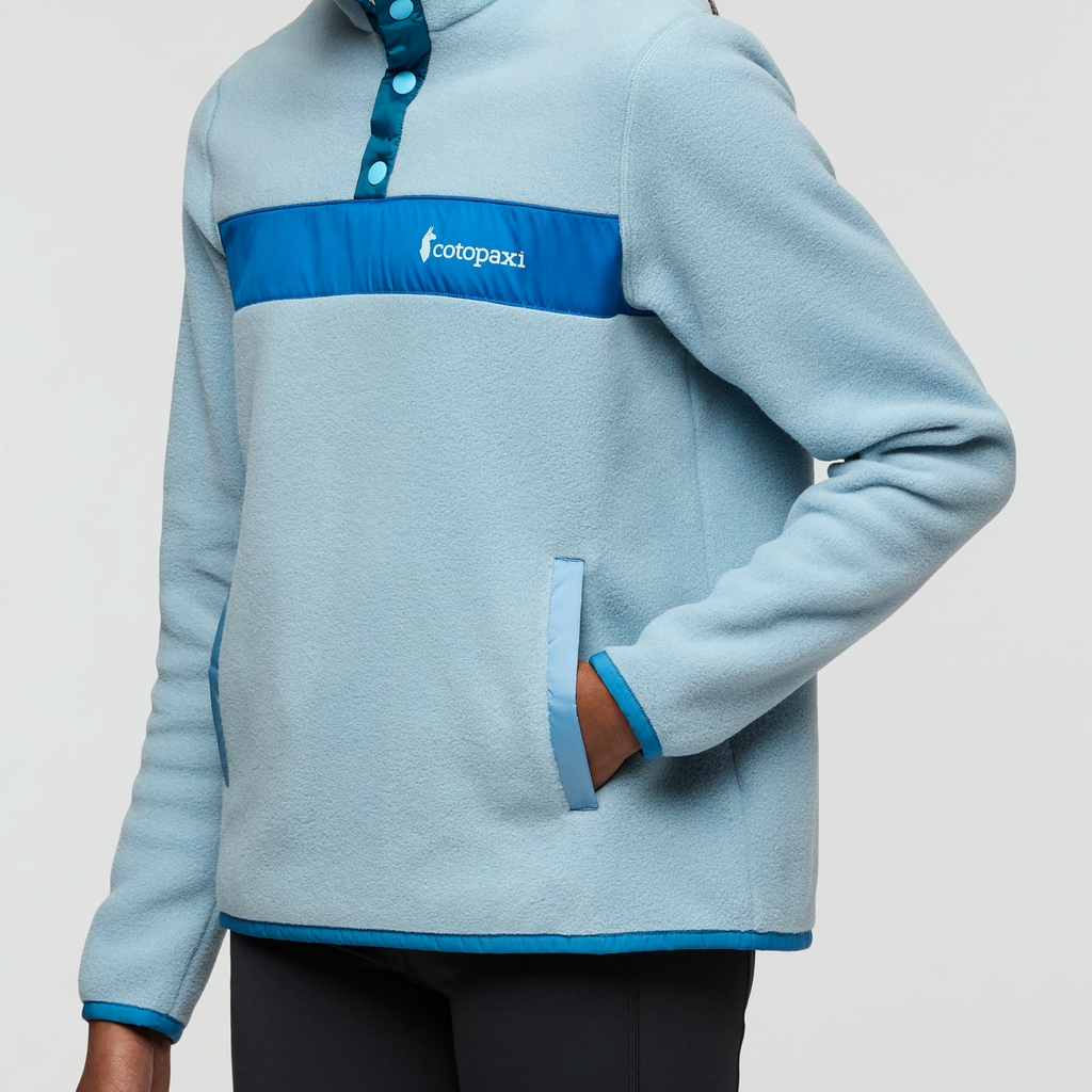 Teca Fleece Pullover - Women's, Whale Song, Model Sydney