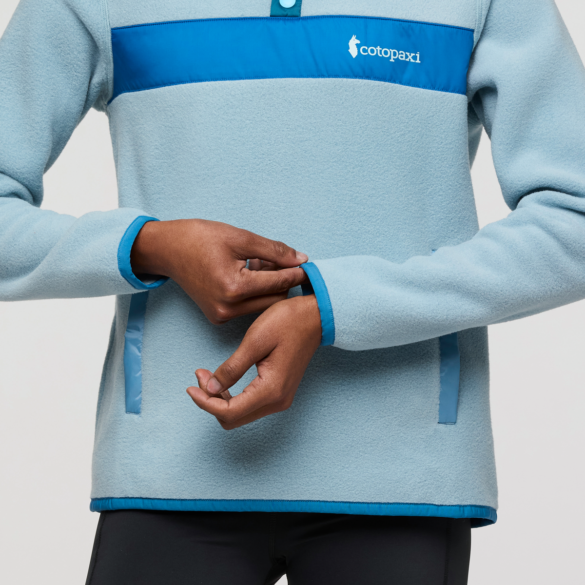 Teca Fleece Pullover - Women's, Whale Song, Model Sydney