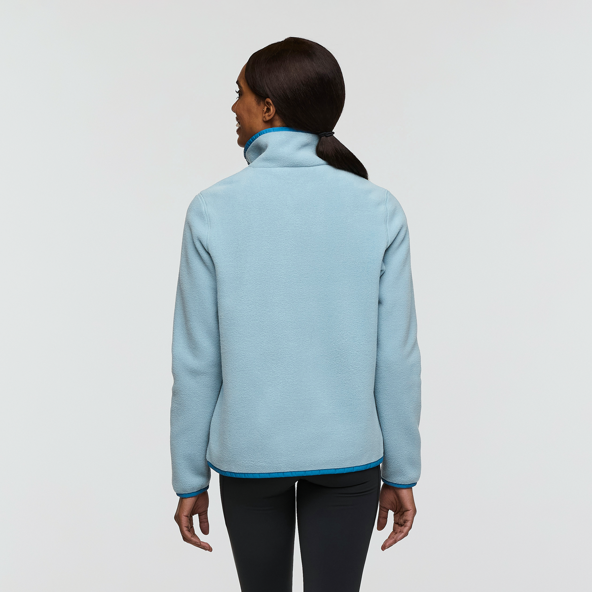 Teca Fleece Pullover - Women's, Whale Song, Model Sydney