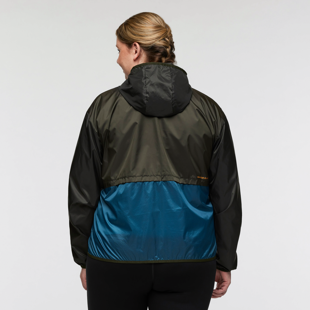 Teca Half-Zip Windbreaker - Women's, Tree Frog, Model Nicole