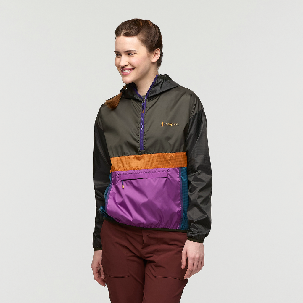 Teca Half-Zip Windbreaker - Women's, Tree Frog, Model Kathleen