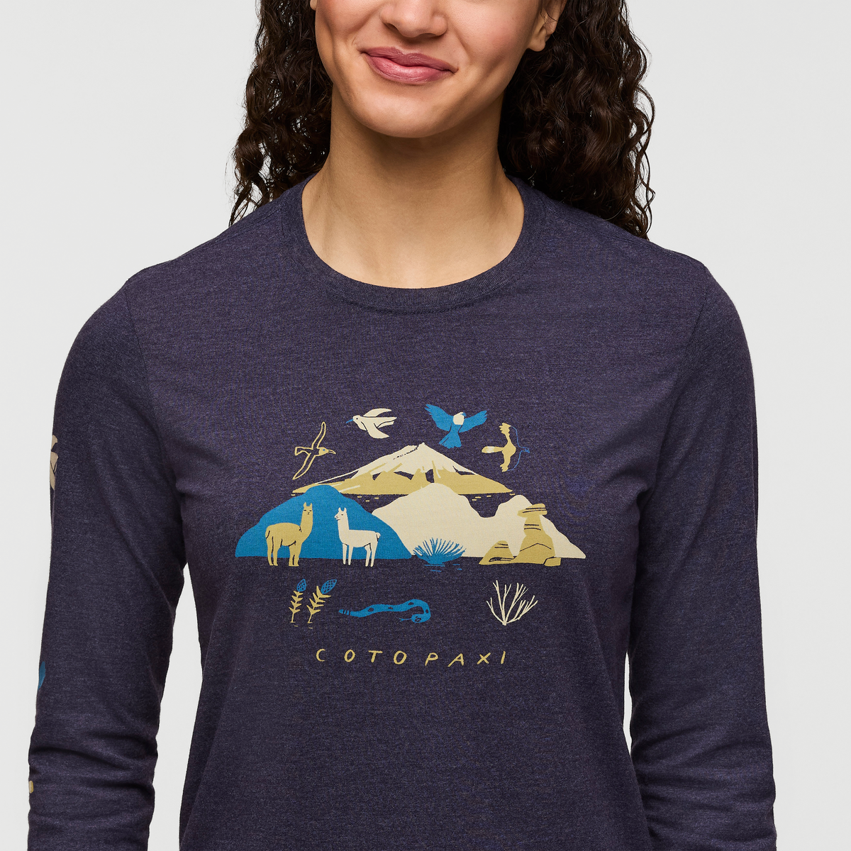 The Solstice Long-Sleeve T-Shirt - Women's, Maritime, Model London