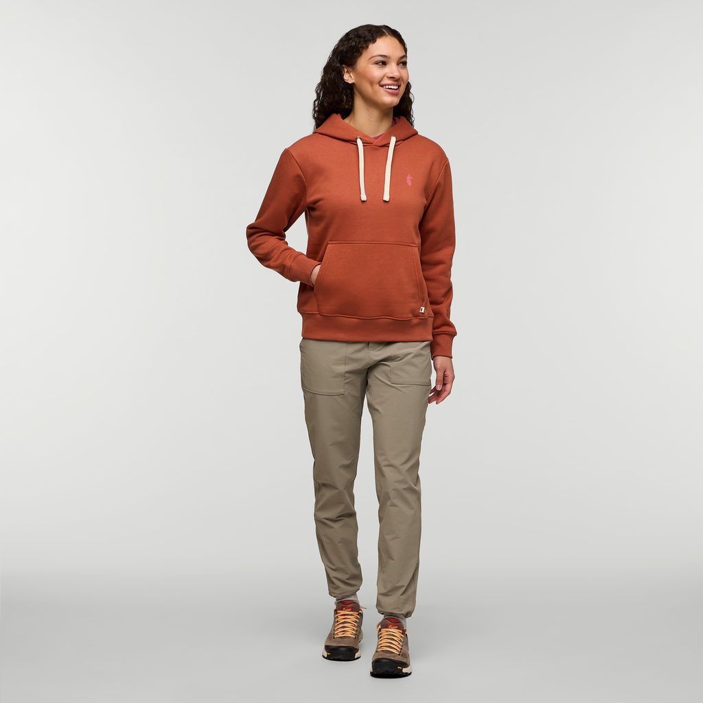 Up and Up Pullover Hoodie - Women's, Faded Brick, Model London