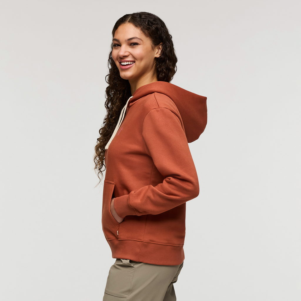 Up and Up Pullover Hoodie - Women's, Faded Brick, Model London