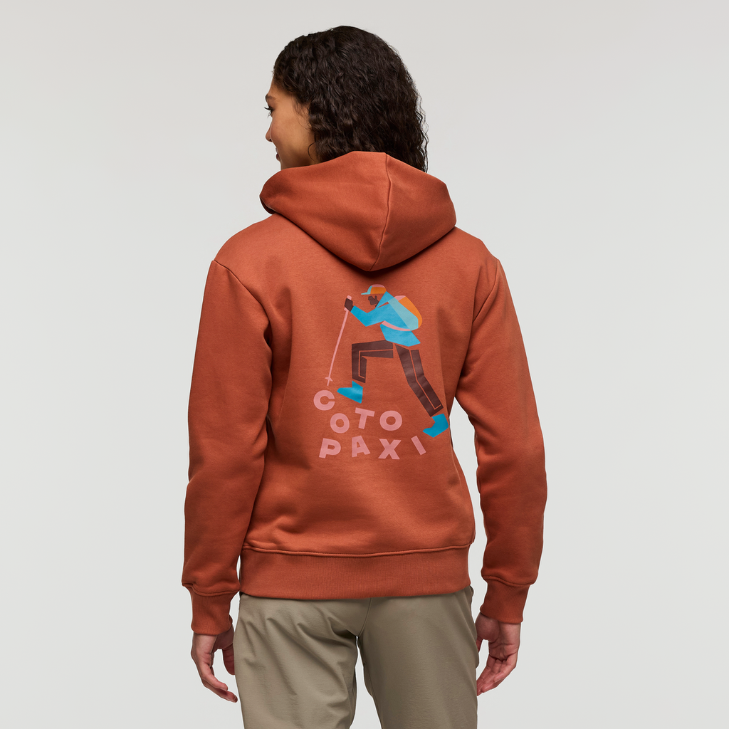 Up and Up Pullover Hoodie - Women's, Faded Brick, Model London
