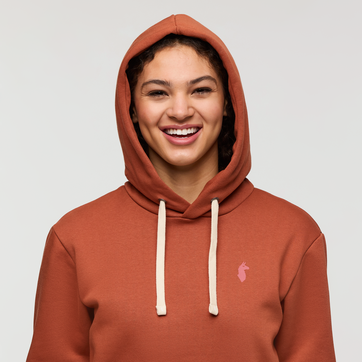 Up and Up Pullover Hoodie - Women's, Faded Brick, Model London